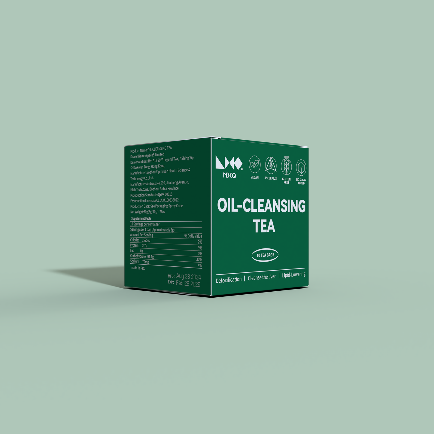 【NXQ】OIL-CLEANSING TEA:Enhancement of renal function