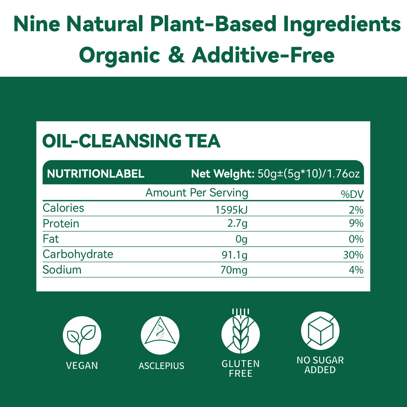 【NXQ】OIL-CLEANSING TEA:Enhances liver function and makes staying up late less scary