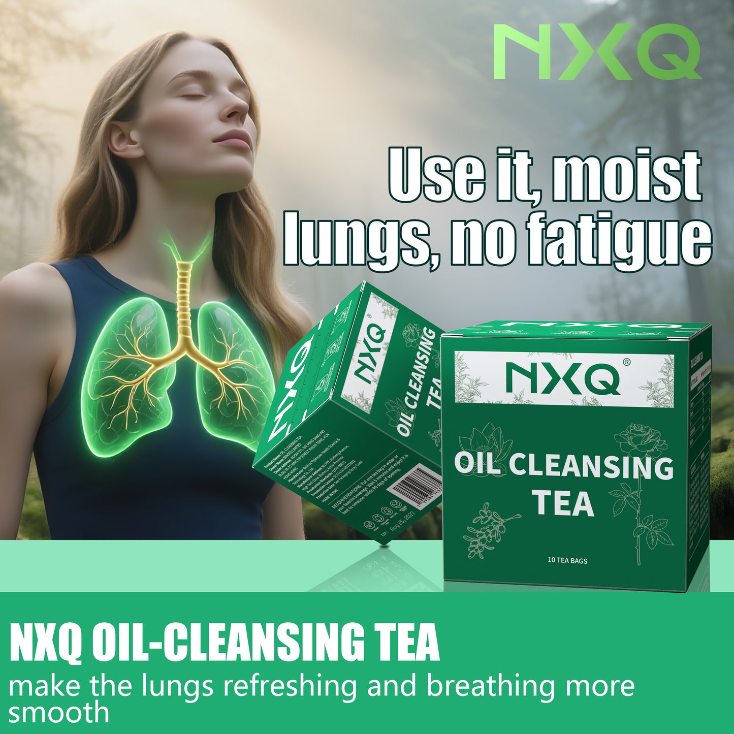 【NXQ】OIL-CLEANSING TEA：Keep Your Lungs Clean