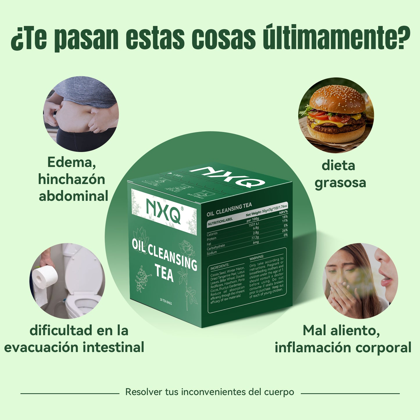 【NXQ】OIL-CLEANSING TEA：Enhances liver function and makes staying up late less scary