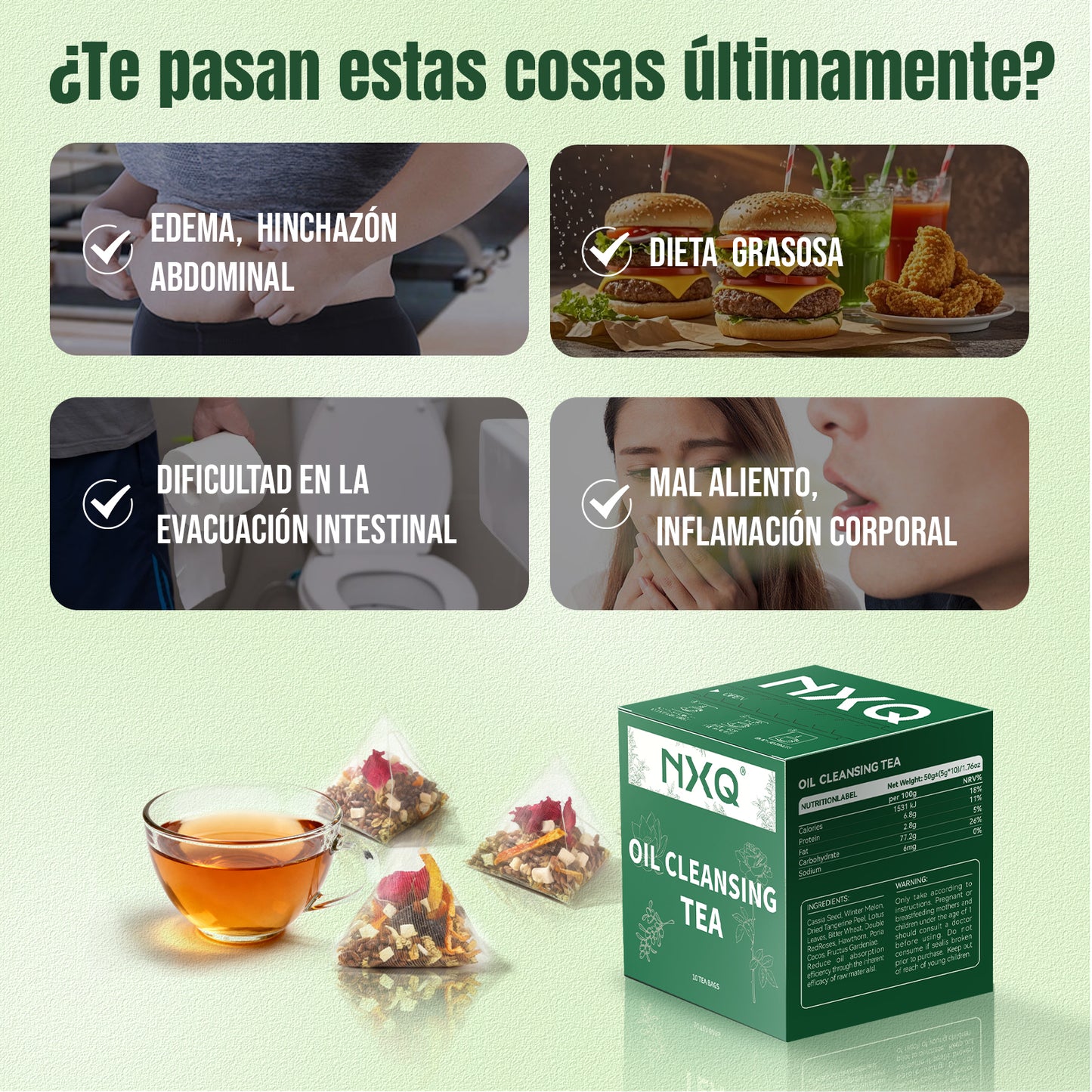 【NXQ】OIL-CLEANSING TEA：Keep Your Lungs Clean