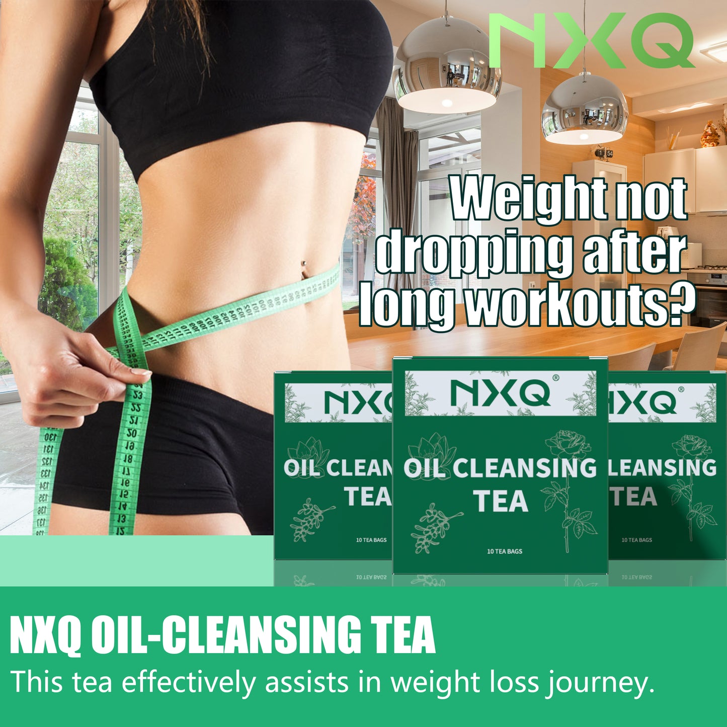 【NXQ】OIL-CLEANSING TEA：Remove grease to create an S-shaped body